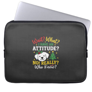 Weihnachtshund Stimmung Feiertags Humor Laptopschutzhülle