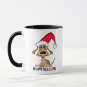 Weihnachtshund Tasse (Links)