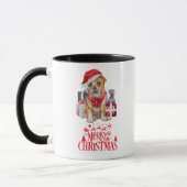 Weihnachtshund Tasse (Links)