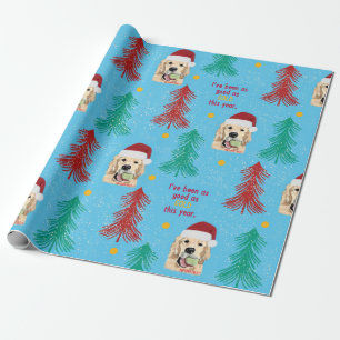Weihnachtshund-Themen-Geschenkverpackungspapier Geschenkpapier