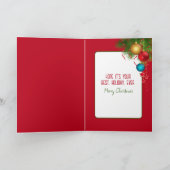 Weihnachtshund und Kitten Karte (Innenseite)