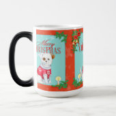 Weihnachtshund Verwandlungstasse (Links)