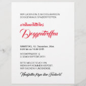 Weihnachtshund Wandering Flyer (Hinten)