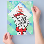 Weihnachtshund Wandering Flyer (Hand)