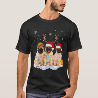 Weihnachtshund , Weihnachts-Mops Pajama Men Gif T-Shirt