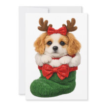 Weihnachtshund Winter Strick
