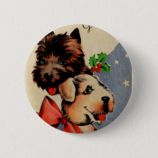 Weihnachtshündchen Button