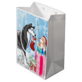 Weihnachtshündchen! Mittlere Geschenktüte (Rückseite Schrägansicht)