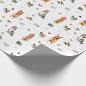 Weihnachtshunde 1 geschenkpapier (Ecke)