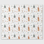 Weihnachtshunde 2 geschenkpapier (Flach)