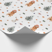 Weihnachtshunde 2 geschenkpapier (Ecke)