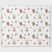 Weihnachtshunde 4 geschenkpapier (Flach)