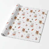 Weihnachtshunde 4 geschenkpapier (Ungerollt)