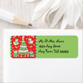 Weihnachtshunde Anschrift Labels (Insitu)