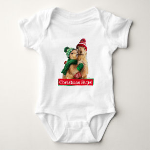 Weihnachtshunde Baby Strampler
