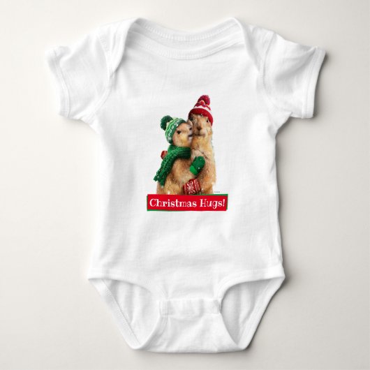 Weihnachtshunde Baby Strampler (Vorderseite)