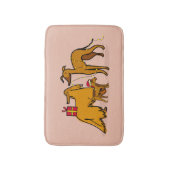 Weihnachtshunde Badematte (Vorderseite Vertikal)