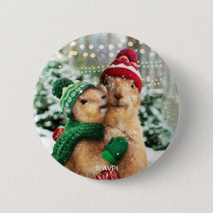 Weihnachtshunde Button