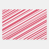 Weihnachtshunde Crab Candy Canes Geschenk Wrap Set Geschenkpapier Set (Vorderseite 2)