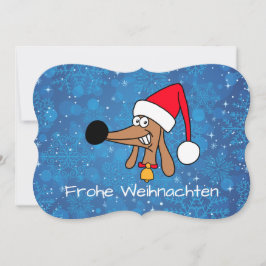 Weihnachtshunde Dackel Hund Feiertagskarte