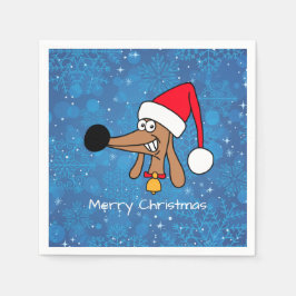 Weihnachtshunde Dackel Hund Serviette