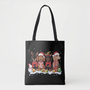 Weihnachtshunde Dackel Lover Hund Mama Tasche