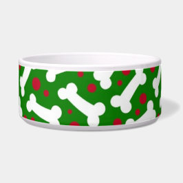 Weihnachtshunde-Dish-Knochen Napf