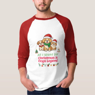 Weihnachtshunde-Feiertagslegende T-Shirt
