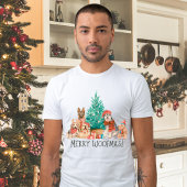 Weihnachtshunde, frohe Woofmas-T - Shirt