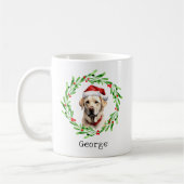 Weihnachtshunde Gelbe Labrador Labrador Retriever Kaffeetasse (Links)