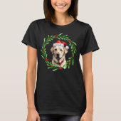 Weihnachtshunde Gelbe Labrador Labrador Retriever T-Shirt (Vorderseite)