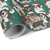 Weihnachtshunde Geschenkpapier (Rolleneckpunkt)