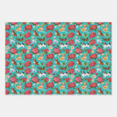 Weihnachtshunde Geschenkpapier Set (Vorderseite)