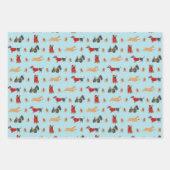 Weihnachtshunde Geschenkpapier Set (Vorderseite 2)