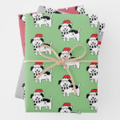 Weihnachtshunde Geschenkpapier Set (Beispiel)
