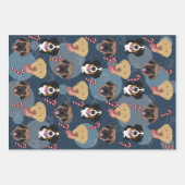 Weihnachtshunde Geschenkpapier Set (Vorderseite 3)