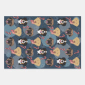 Weihnachtshunde Geschenkpapier Set (Vorderseite 2)