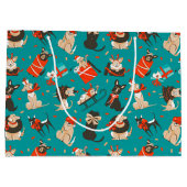Weihnachtshunde-Geschenktasche Große Geschenktüte (Rückseite)