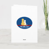 Weihnachtshunde Grußkarte Karte (Rückseite)