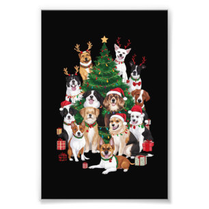 Weihnachtshunde Hunde Liebhaber Urlaub Hundemama  Fotodruck