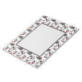 Weihnachtshunde im Kunstbuchstil Notizblock (angewinkelt)