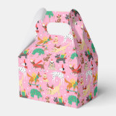 Weihnachtshunde im Outfits Muster Geschenkschachtel (Rückseite)