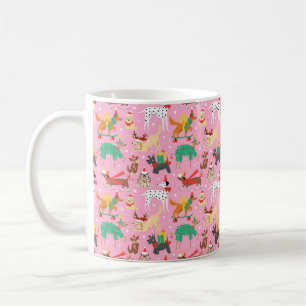 Weihnachtshunde im Outfits Muster Kaffeetasse