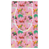 Weihnachtshunde im Outfits Muster Kleine Geschenktüte (Vorderseite)