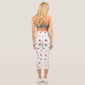 Weihnachtshunde in Weihnachtszubehör Capri Leggings (Rückseite)