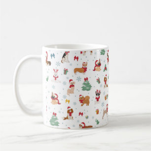 Weihnachtshunde in Weihnachtszubehör Kaffeetasse