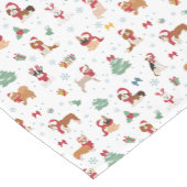 Weihnachtshunde in Weihnachtszubehör Kurzer Tischläufer (Ecke)