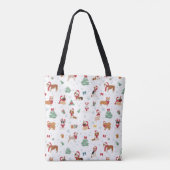 Weihnachtshunde in Weihnachtszubehör Tasche (Rückseite)