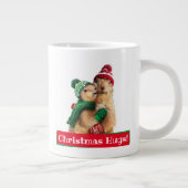 Weihnachtshunde Jumbo-Tasse (Rechts)