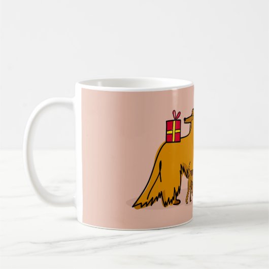 Weihnachtshunde Kaffeetasse (Links)